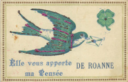 42-ROANNE- ELLE VOUS APPORTE DE ROANNE MA PENSEE - Roanne