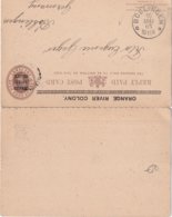 ORANGE RIVER 1903     ENTIER POSTAL/GANZSACHE/POSTAL STATIONERY CARTE AVEC REPONSE - Stato Libero Dell'Orange (1868-1909)