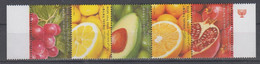 ISRAEL 2009 FRUITS GRAPES ORANGE LEMON AVOCADO POMEGRANATE - Unused Stamps (without Tabs)