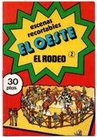 SPAIN ANTIGUO CUADERNO DE RECORTABLES ESCENAS EL OESTE EL RODEO Nº 2 1979 DIBUJOS DE ISIDRO MONÉS VE FOTOS Y DESCRIPCIÓN - Juniors