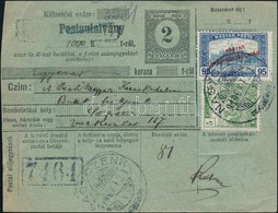 1919 Postautalvány Magyar Posta és Magyar Tanácsköztársaság Bélyegekkel Bérmentesítve - Other & Unclassified