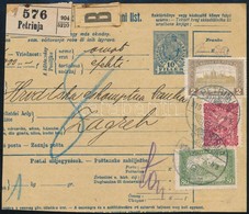 SHS 1919 Magyar és Jugoszláv Vegyes Bérmentesítés Csomagszállítón 'PETRINJA'. Signed: Bodor - Autres & Non Classés