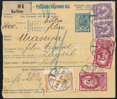 SHS 1919 Magyar és Jugoszláv Vegyes Bérmentesítés Csomagszállítón. Signed: Bodor - Sonstige & Ohne Zuordnung