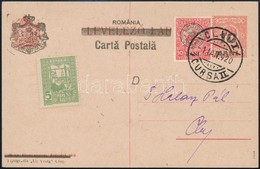 Kolozsvár 1920 Díjkiegészített Díjjegyes Levelezőlap Helyi Küldeményként. Signed: Bodor - Other & Unclassified