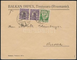 Kolozsvár 1921 Levél Temesvárról Orsovára. Signed: Bodor - Sonstige & Ohne Zuordnung