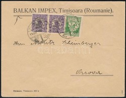 Kolozsvár 1921 Levél Temesvárról Orsovára. Signed: Bodor - Otros & Sin Clasificación