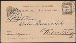 1882 Kétnyelvű Futott Válaszos Díjjegyes Levelezőlap 22a, A Válaszlap Csak Megcímezve - Sonstige & Ohne Zuordnung