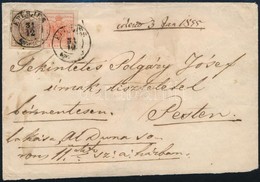 1854 3kr + 6kr Távolsági Levélen 'EPERJES' - 'PESTH' - Other & Unclassified