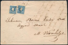 ~1860 Szükségboríték 2 X 15kr Bérmentesítéssel Marosvásárhelyre - Other & Unclassified