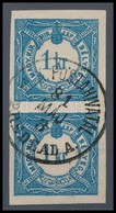 O 1868 Hírlapilleték 1kr Függőleges Pár Luxus Minőségben, Nagyon Ritka 'M.K. POSTAHIVATAL / PREDEAL A.' 1881 Máj. 3. Val - Other & Unclassified