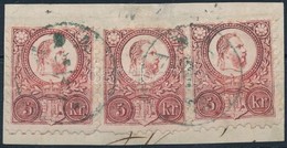 1871 Réznyomat 3 X 5kr Kék 'ADA' (Gudlin 600 Pont) - Sonstige & Ohne Zuordnung