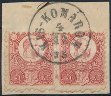 1871 Réznyomat 5kr Képbe Fogazott Pár 'KIS-KOMÁROM' (Gudlin 350 Pont) - Andere & Zonder Classificatie