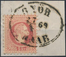 1867 5kr Kétnyelvű 'GYŐR RAAB' - Andere & Zonder Classificatie