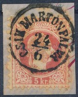 1867 5kr 'CSÍK MARTONFALVA' - Other & Unclassified