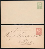 1871 4 Különféle Használatlan Díjjegyes Boríték, Az 5 Kr Megcímezve - Autres & Non Classés