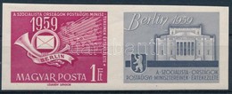 ** 1959 A Szocialista Országok Postaügyi Minisztereinek értekezlete Vágott Szelvényes Bélyeg (4.000) - Andere & Zonder Classificatie