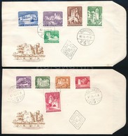 1960 Várak (I.) Vágott Sor 2 Db FDC-n (10.000) - Sonstige & Ohne Zuordnung