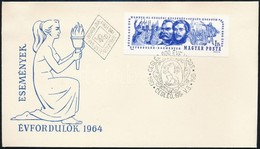 1964 Évfordulók (II.) Cegléd 600 éves Vágott Bélyeg FDC-n - Sonstige & Ohne Zuordnung