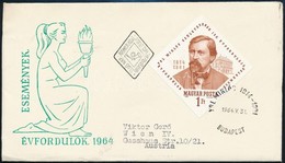 1964 Évfordulók (II.) Ybl Miklós (1814-1891) Vágott Bélyeg FDC-n - Autres & Non Classés