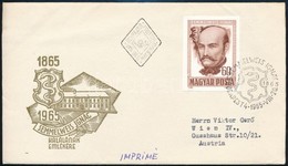 1965 Semmelweis Ignác Vágott Bélyeg FDC-n (4.500) - Otros & Sin Clasificación