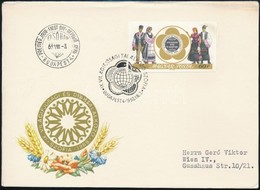 1968 Évfordulók (VI.) VIT Vágott Bélyeg FDC-n - Andere & Zonder Classificatie