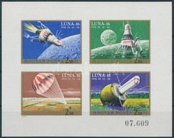 ** 1971 Luna 16 Vágott Blokk (3.000) - Sonstige & Ohne Zuordnung