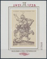 ** 1978 Festmény (XVIII.) - Albrecht Dürer Vágott Blokk (7.000) - Autres & Non Classés