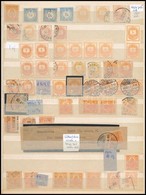O 50 Db Hírlapbélyeg 1868-tól Postatiszta és Használt Bélyegek + Teljes Címszalag 1900-ból Csillagidom Vízjel A Bélyeg B - Sonstige & Ohne Zuordnung