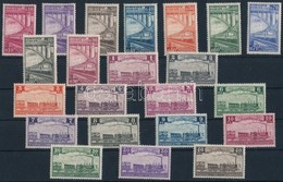 * Belgium 1935 Vasúti Csomagbélyeg Sor 22 értéke A 2 Záró Nélkül Mi 171-192 (**Mi EUR 1.030.-) (Mi 171-172 Rozsdafoltok  - Altri & Non Classificati