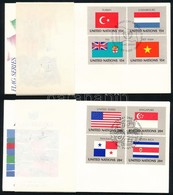 New York ENSZ FDC Tétel: Nemzetek Zászlajai I-VIII. Sorozatok FDC-n - Other & Unclassified