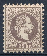 * 1867 25kr Ibolyásbarna Erős Színű Bélyeg - Andere & Zonder Classificatie