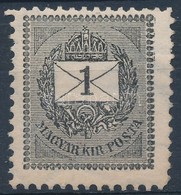 * 1889 Elektro 1kr Szélesre és Ferdén Fogazva - Andere & Zonder Classificatie