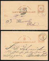 1874-1877 5 Db Használt Díjjegyes Levelezőlap - Autres & Non Classés