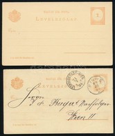 1880 Használatlan Válaszos Díjjegyes Levelezőlap + 1884-ben Feladott Tőlap 'FIUME' - Autres & Non Classés