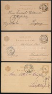 1880-1892 5 Db Futott + 1 Használatlan Díjjegyes Levelezőlap - Altri & Non Classificati