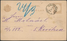 1882 Levelezőlap / PS-card 'MECZENZÉF ABAÚJ M.' - 5. Kirchen - Other & Unclassified