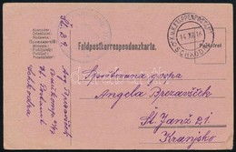 1916 Tábori Posta Levelezőlap 'K.u.K. BAUKOMPAGNIE 21/97' + 'EP SCHKODRA B' - Other & Unclassified