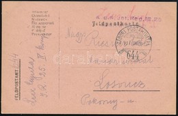 1917 Tábori Posta Levelezőlap 'K.u.k. Inf. Reg. No.25.' + 'TP 644 B' - Sonstige & Ohne Zuordnung