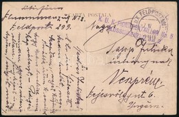 ~1917 Tábori Posta Képeslap 'K.u.K. Pionierbataillon No.5. Flussminenzug No.2.' + 'FP 299 B' - Andere & Zonder Classificatie