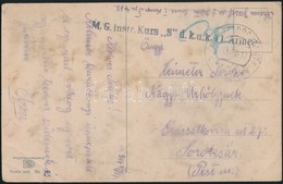 1917 Tábori Posta Képeslap 'M.G. Instr. Kurs S. D. K.u.k. 11. Armee' + 'FP 479' - Autres & Non Classés