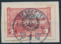 Debrecen II. 1920 1K Fordított Felülnyomással, Bodor Vizsgálójellel (35.000) - Otros & Sin Clasificación