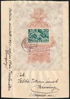 1940 Levél Árvíz Blokk Bérmentesítéssel 'KECSKEMÉT' - Szécsény (3 Oldalon Nyitva A Boríték) - Other & Unclassified