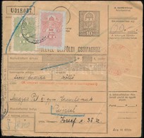 1945 Szállítólevél Készpénzes Bérmentesítéssel / Parcel Card With Cash Franking - Autres & Non Classés