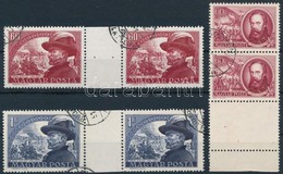 O 1950 Bem 60f és 1Ft ívközéprészes Párok + 1952 1848-as Szabadságharcosok 60f Alul üresmezős Pár - Other & Unclassified