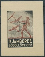 ** 1933/7a Cserkész IV. Jamboree Gödöllő, Repülők Emlékív (100.000) / Scout Jamboree - Sonstige & Ohne Zuordnung