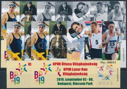 ** 2019 UPIM Öttusa Világbajnokság UPIM Laser Run Világbajnokság 4 Db-os Emlékív Garnitúra. Sorszám: 00031 - Otros & Sin Clasificación