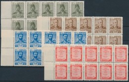 ** 1960 Albán Nyelvészek Sor ívszéli 10-es Tömbökben Mi 599-602 - Sonstige & Ohne Zuordnung