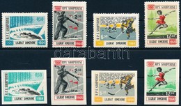 ** 1963 Téli Olimpia, Innsbruck (I-II) Fogazott és Vágott Sor Mi 793-796 + 798-801 - Andere & Zonder Classificatie