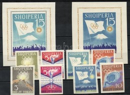 ** 1964 Tokioi Olimpia Fogazott + Vágott Sor + Blokk / Perforated + Imperforated Set + Block Mi 823-826 + 828-831 + Blok - Sonstige & Ohne Zuordnung