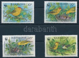 ** 1991 WWF Sárga Poszáta Sor,
WWF Yellow Warbler Set
Mi 770-773 - Other & Unclassified